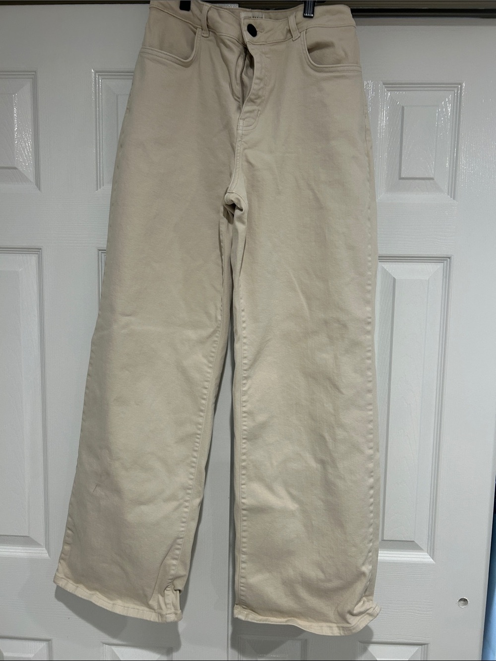 FITJEANS Men's Wide-Leg Chinos in Beige